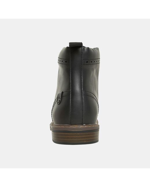 Deakins Black Deaks Trigger Brogue Boots for men