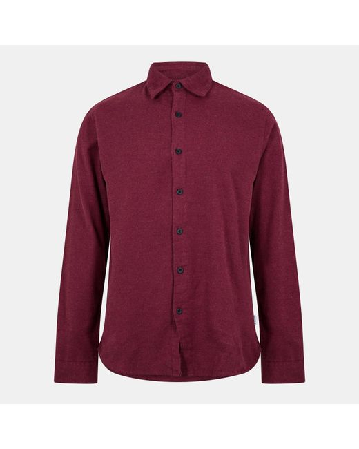 Peter Werth Red Long Sleeve Plain Shirt for men