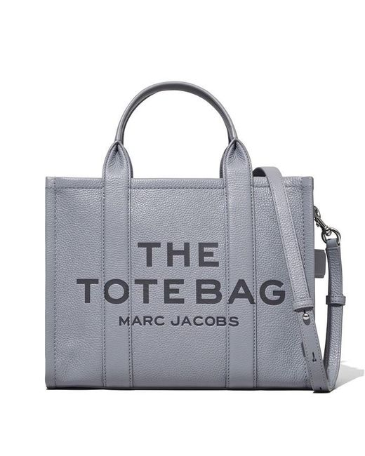 Marc Jacobs Gray Medium Leather Tote Bag