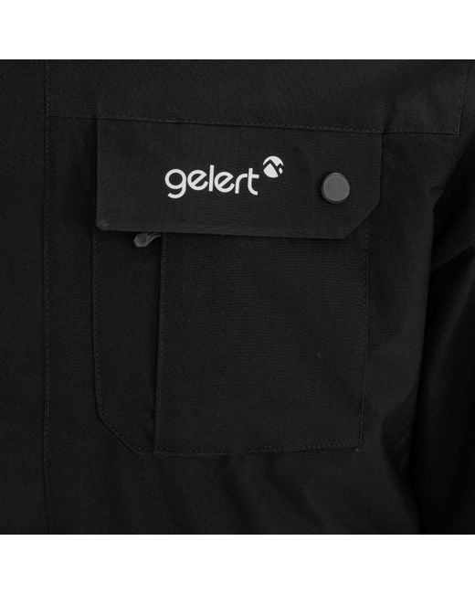 Gelert Black 3-In-1 Windproof Fleece Lined Detachable Hood Long Sleeve Jacket for men