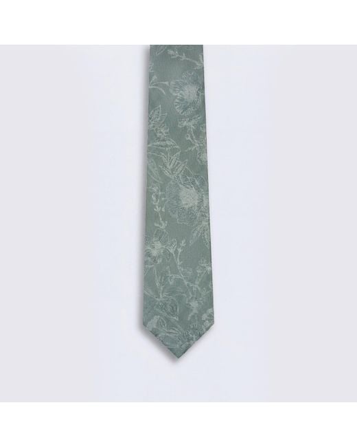 Twisted Tailor Green Jasper Floral Tie for men