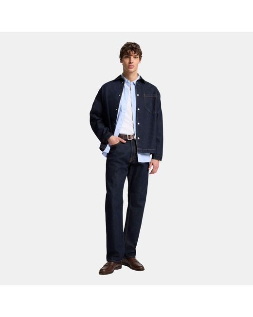 7 For All Mankind Blue Denim Overshirt for men