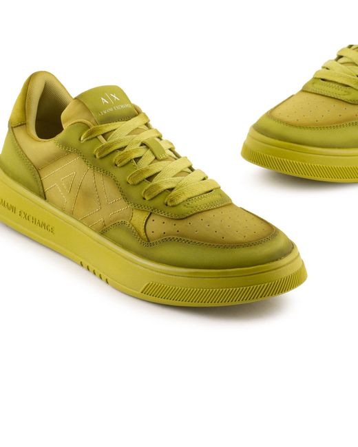 ARMANI EXCHANGE Yellow Trainers for men