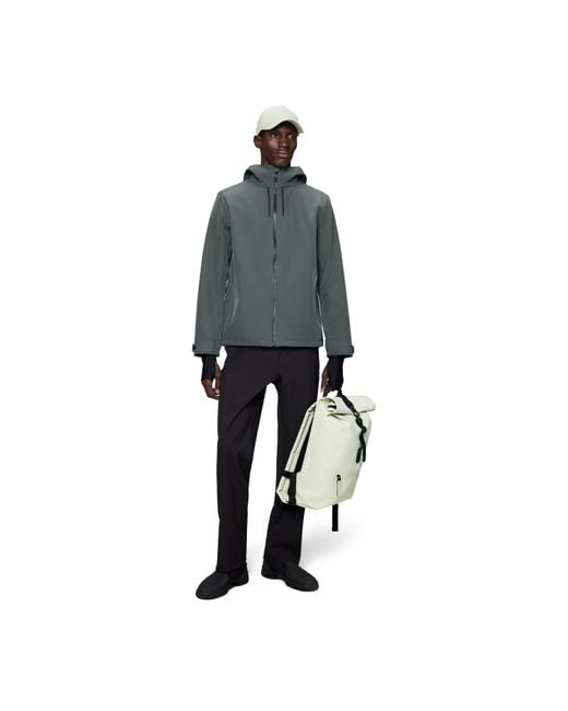 Rains Gray Suva Softshell Waterproof Jacket
