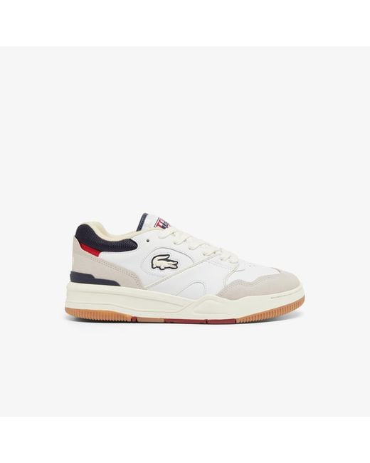 Lacoste White Lineshot Leather Trainers Size 9 for men