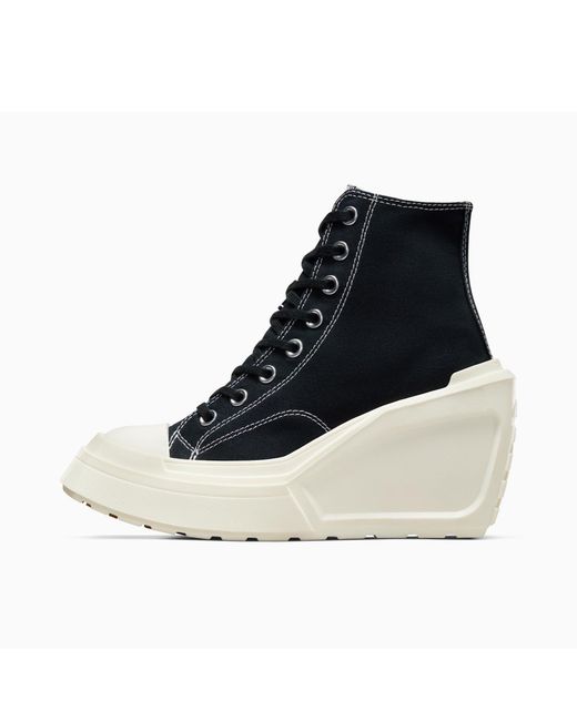 Converse Black Chuck 70 De Luxe Wedge Heeled Sandals
