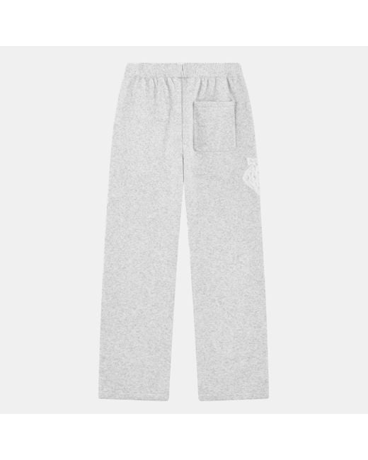 The Couture Club White Fluffy Knit Joggers for men