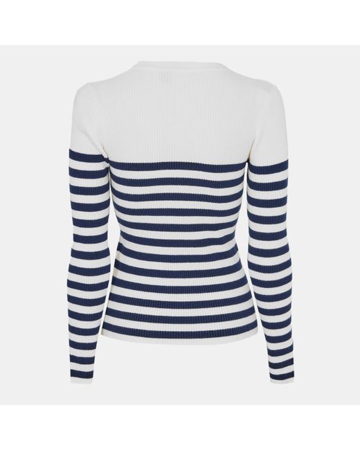 Levi's White Rib Crew Knitted Top