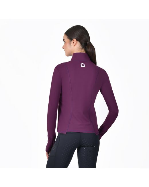 Dublin Purple Versatile Multi-Way Stretch Long Sleeve Full Zip Equestrian Jacket