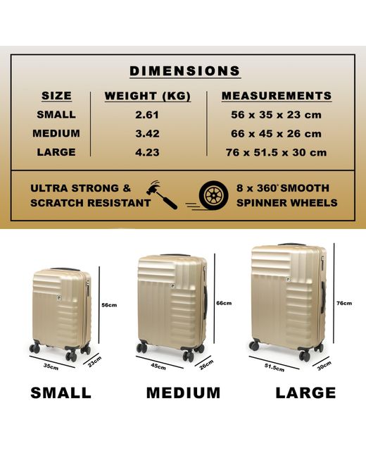 Pierre Cardin Natural Soleil 30-Inch Hard Shell Luggage Suitcase
