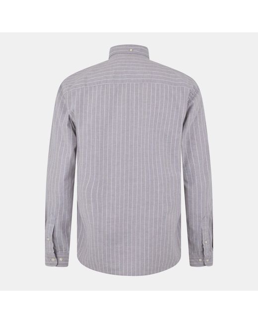 Jack & Jones Blue Brook Long-Sleeve Oxford Shirt for men
