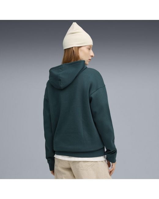 PUMA Green Class Relaxed Overhead Tech Fleece Hoodie