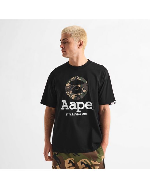 Aape Black T-Shirt for men