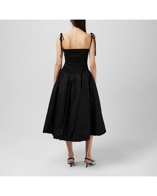 Amy Lynn Black Amy Lynn Alexa Shoulder Tie Ultra Mini Peplum Dress
