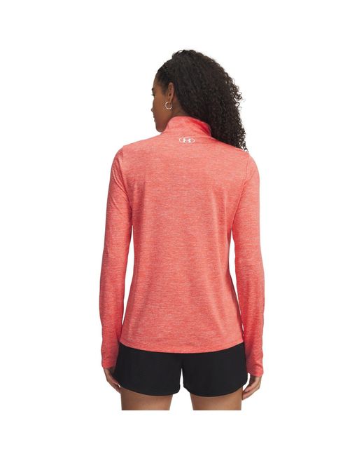 Under Armour Red Tech Twist ½ Zip Rack