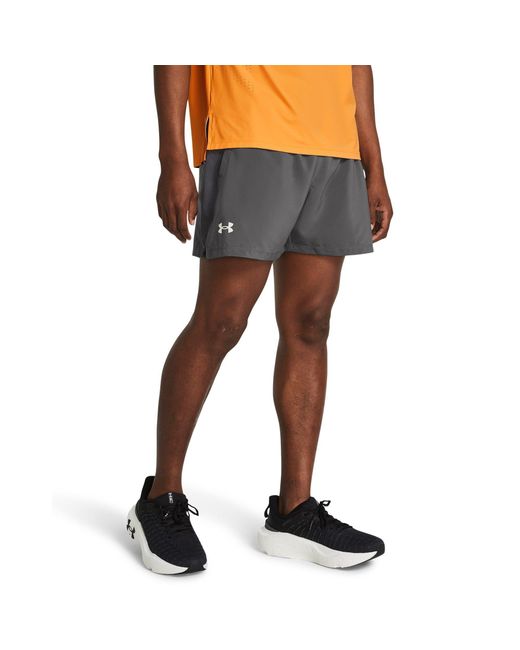 Under Armour Gray Ua Launch 5In Shorts for men