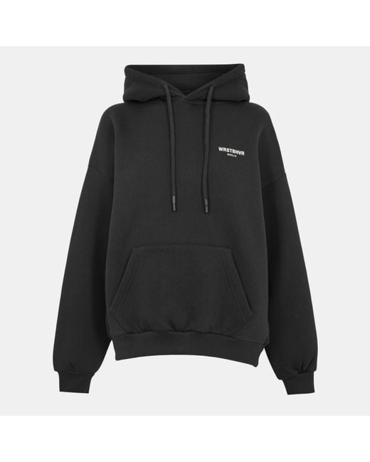 WRSTBHVR Black Studio Over-The-Head Relaxed Fit Hoodie