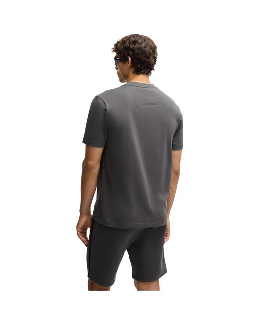 Boss Gray Tee Tape Logo 10269604 01 for men