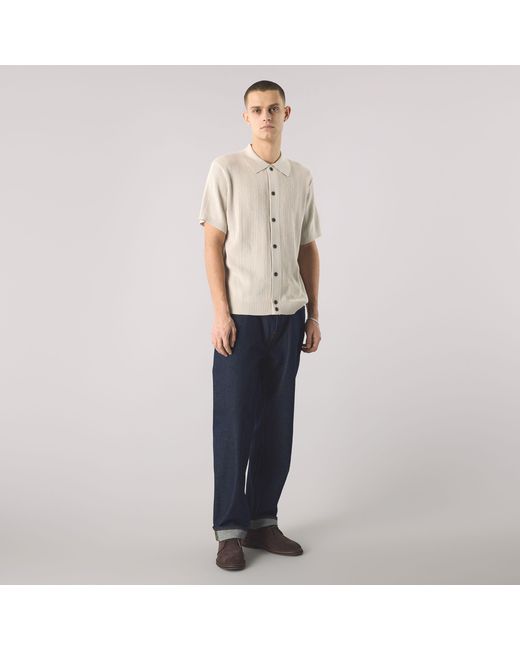 Pretty Green Natural Short-Sleeve Plain Shirt for men