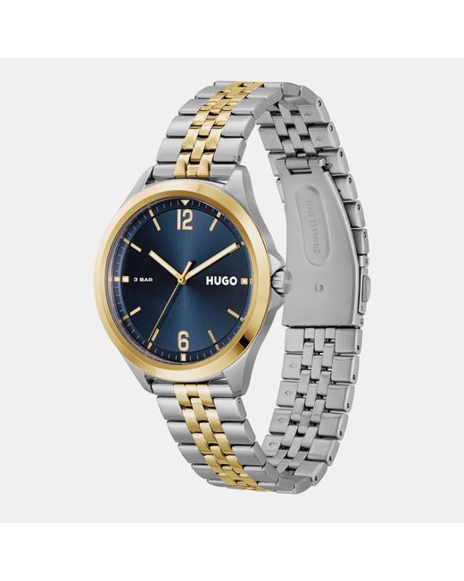 HUGO Metallic Suit Watch for men