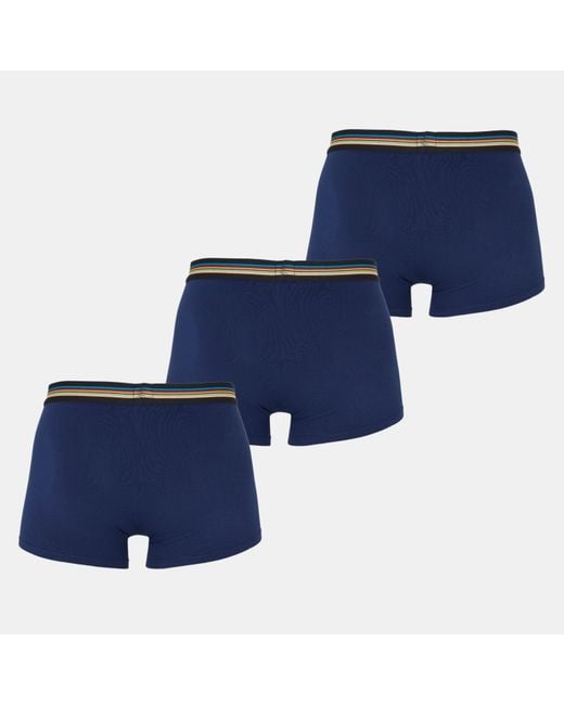 Paul Smith Blue 3-Pack Signature Stripe Waistband Boxer Briefs for men
