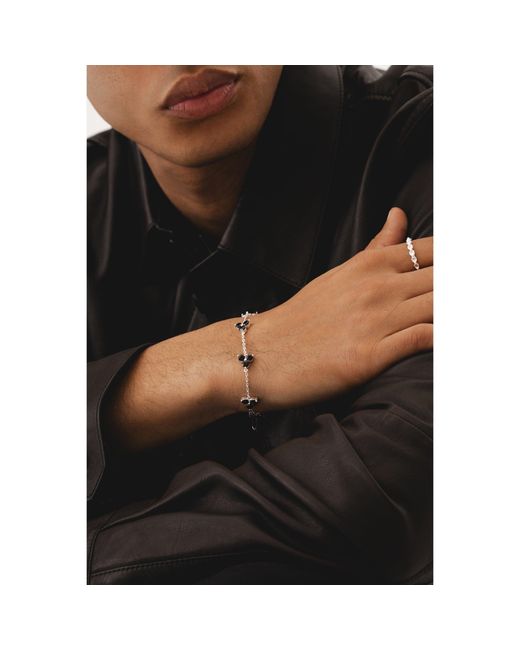 Common Lines White Como Bracelet