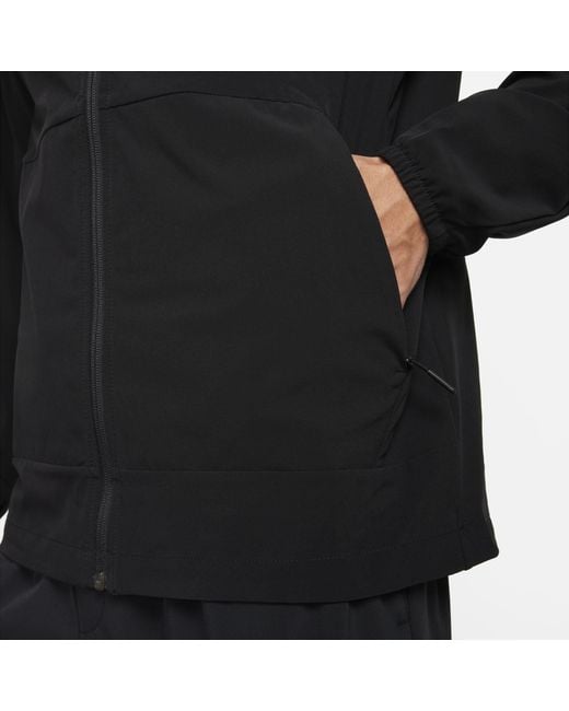 Nike Black Unlimited Repel Hooded Versatile Jacket for men