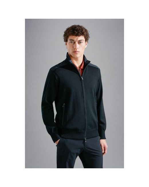 Paul & Shark Blue Knitted Top for men