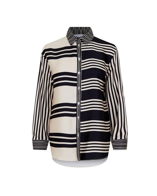Never Fully Dressed Black Mono Stripe Roz Shirt