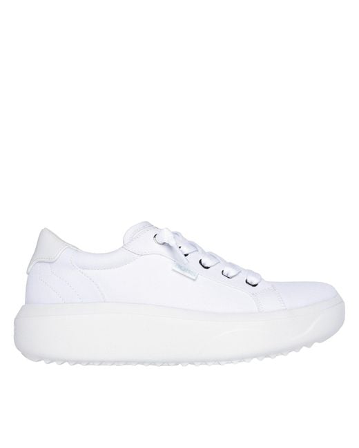 Skechers White Popupsmax Classic Low-Top Trainers