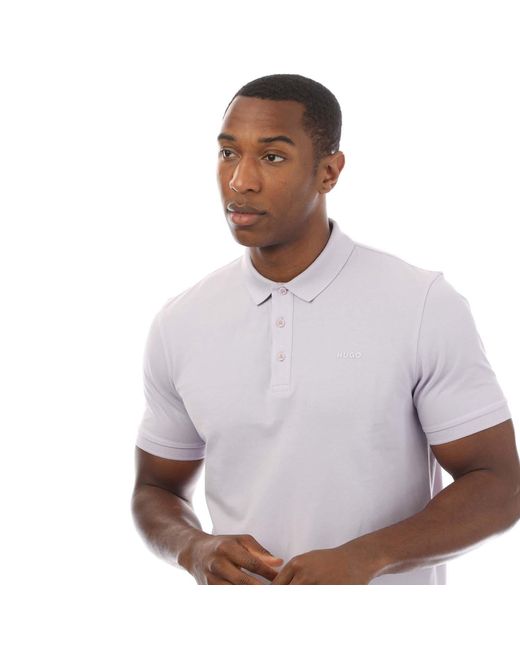 HUGO Purple Donos222 Polo Shirt for men