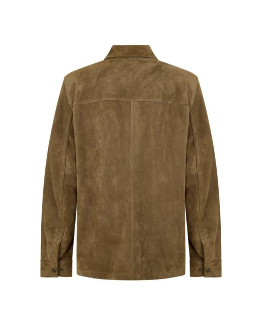 Belstaff Green Continental Leather Jacket for men