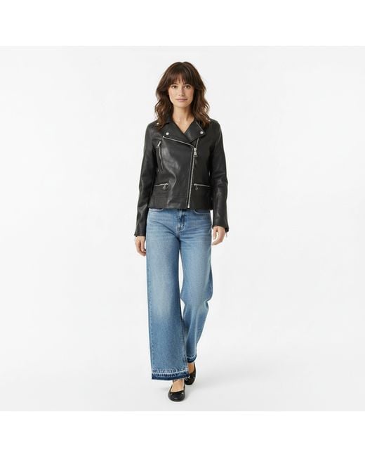 DKNY Black Faux Leather Jacket