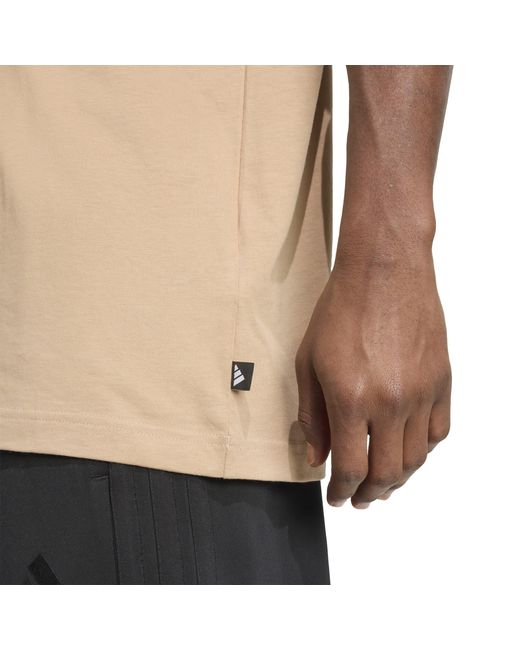 Adidas Natural Graphic Logo T-Shirt for men