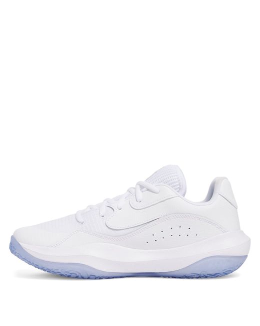Under Armour White Ua Lockdown 7 Low Basketball Trainers for men