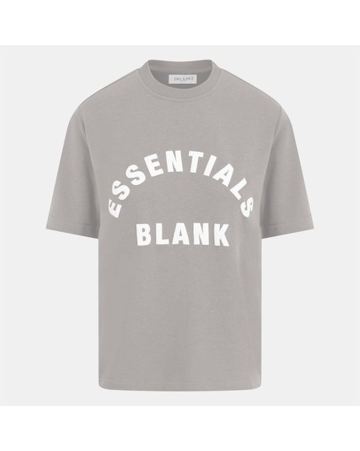 Blank Essentials Gray Blank Arched Print Puff T-Shirt Ladies