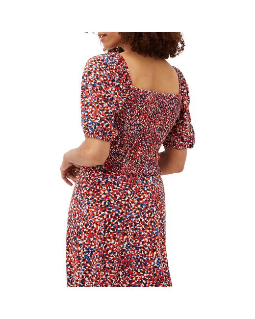 Phase Eight Red Kamila Ditsy Print Co-Ord Top