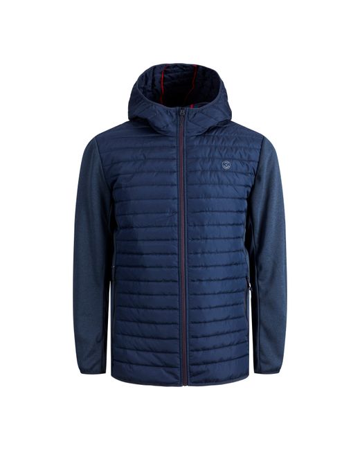 Jack & Jones Blue Lightweight Quilted Weather-Resistant Puffer Jacket for men