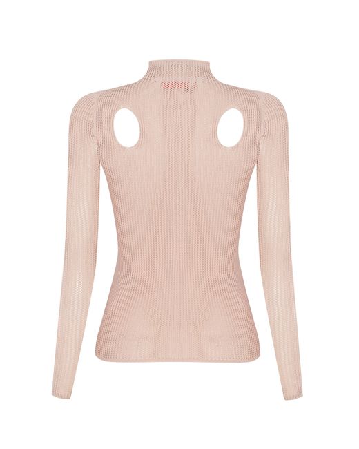 Off-White c/o Virgil Abloh Blue Holy Ts Meteor Knit Top, Knitwear