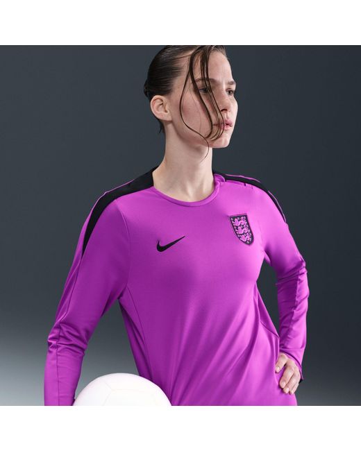 Nike Purple England Strike Crew Top 2025