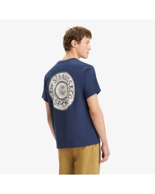 Levi's Blue Ss Relaxed Fit Tee T-shirt for men