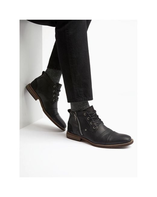 Dune Black Captain Boot for men