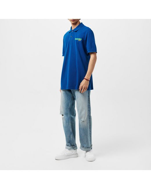 Lacoste Blue Logo Polo Shirt for men