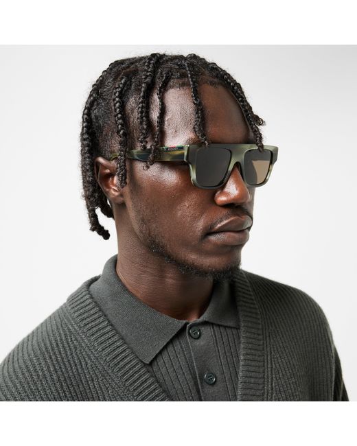 Gucci Green Uv Protection Rectangle Sunglasses for men