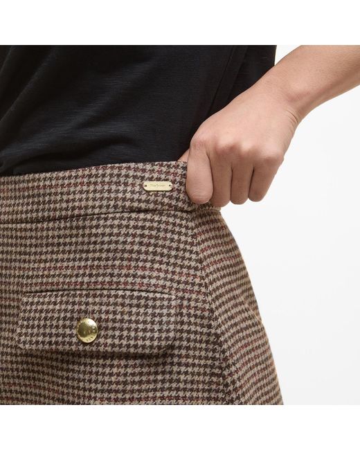 Barbour Brown Sophia Mini Wool Skirt