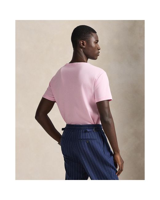 Polo Ralph Lauren Pink Regular Fit Pima T-Shirt for men