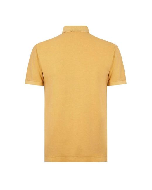 Lacoste Yellow Tonal Short Sleeve Polo Shirt for men