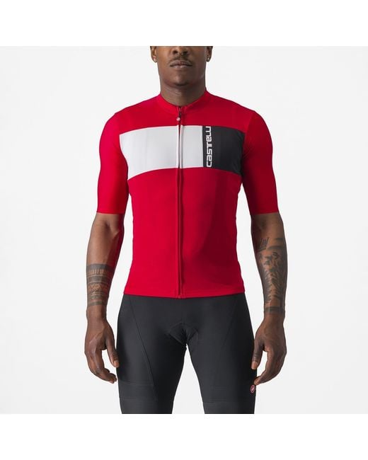 Castelli Red Prologo 7 Short Sleeve Jersey for men