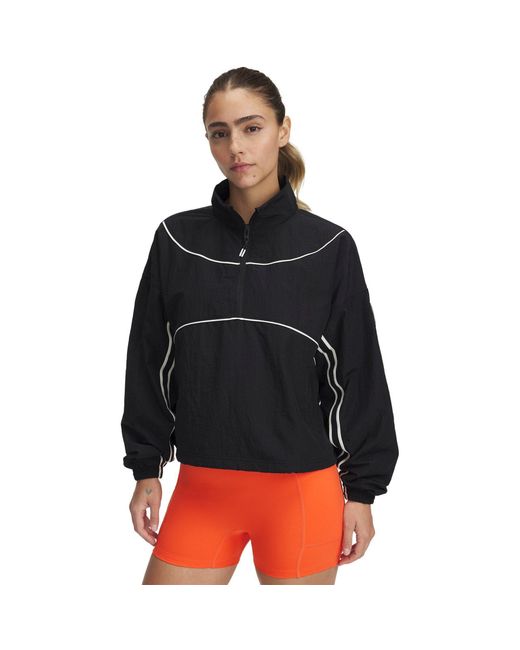 Under Armour Black Weather Resistant Streamlined Performance Running Jacket