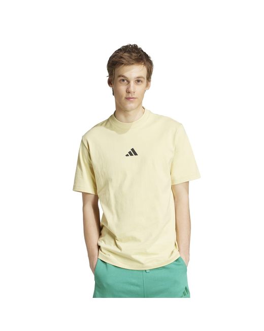Adidas Yellow City Escape T-Shirt for men